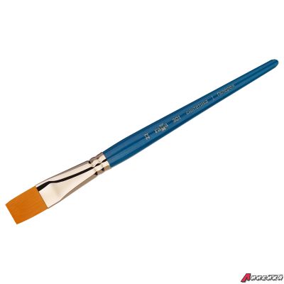 Кисть художественная синтетика Гамма "Галерея", плоская №22, короткая ручка. 301022