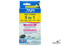 API 5-IN-1 TEST STRIPS - Тест полоски для пресной воды , 25шт