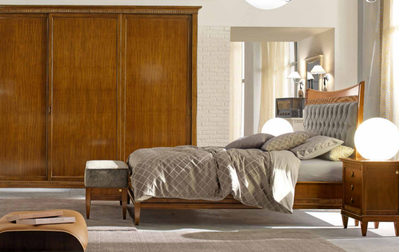 КРОВАТЬ ДВУСПАЛЬНАЯ С МЯГКИМ ИЗГОЛОВЬЕМ (L173*P220*H140) ART.42.08 160*200 DESIDERI TOSATO