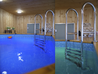 Деревянный бассейн (купель) овальный 2,8 х 2,0 м глубина 120 см