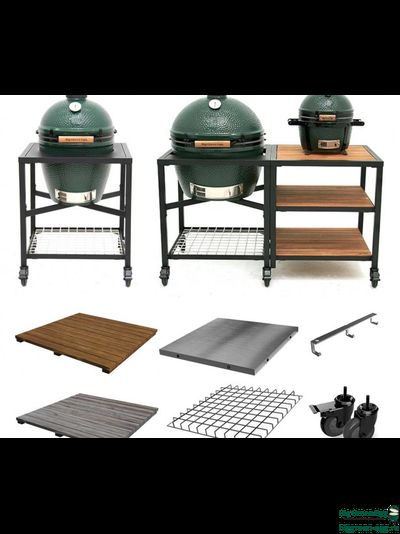 Модуль Big Green Egg угловой, базовый, EGG Frame для гриля L, цвет черный, 128775