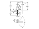 Смеситель для мойки GROHE Eurocube, хром 31255000