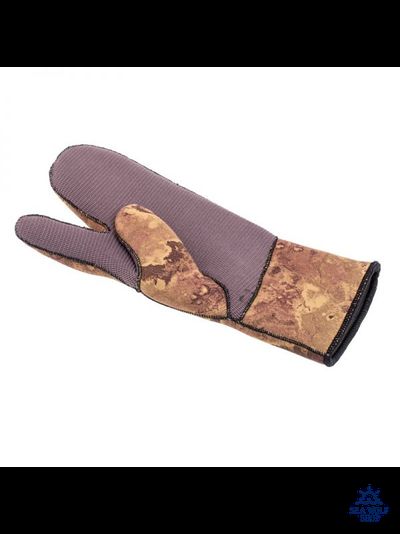 Рукавицы неопреновые 7мм Marlin NORD 3х-палые ОП oliva р.L