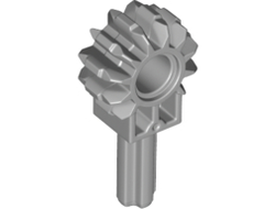 Technic, Arm with Gear 8 Tooth and 1.5L Axle, Light Bluish Gray (24014 / 6134848)