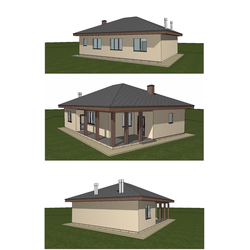 Одноэтажный дом с тремя спальнями 101м² (S15)