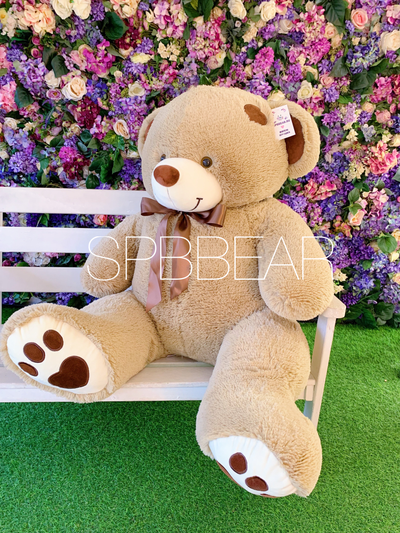 Большой плюшевый мишка 150 см кремовый Тони