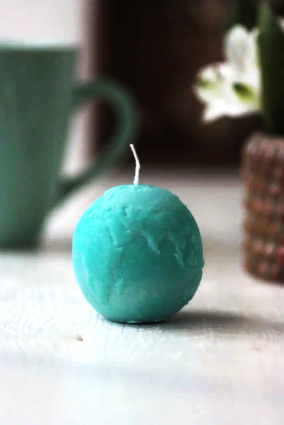 Свеча "Мир" Бирюза