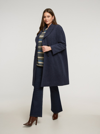 Пальто женское двубортное