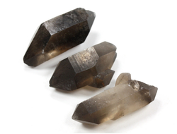 Кварц дымчатый, раухтопаз, кристалл двухголовик в ассортименте, Бразилия (18-21 мм, 6-7 г) №35768