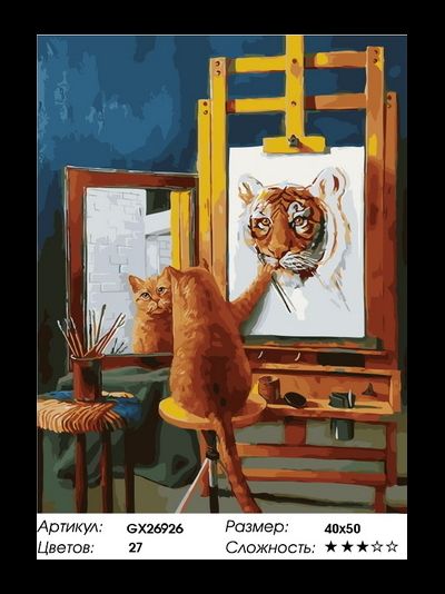 Картина по номерам 40х50 на подрамнике GX26926