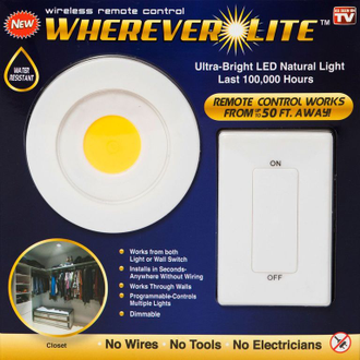 Портативная лампа с дистанционным выключателем Wherever Lite