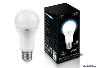 Gauss LED A60 Globe 12w 840 E27