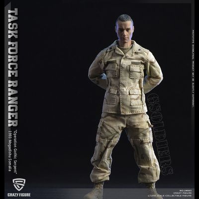 Гранатометчик 75-го полка рейнджеров Армии США ("Падение Черного Ястреба") - Коллекционная фигурка 1/12 scale US Military 75th Rangers Regiment - Grenadier (LW003) - Crazy Figure