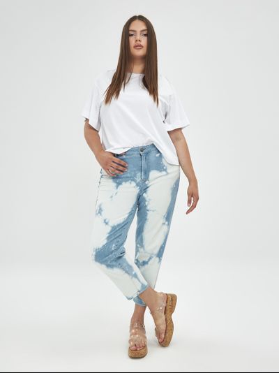 Джинсы-кюлотты для полных женщин