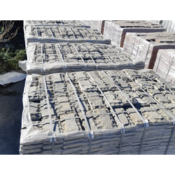 Брусчатка колотая,  серо-зёленая