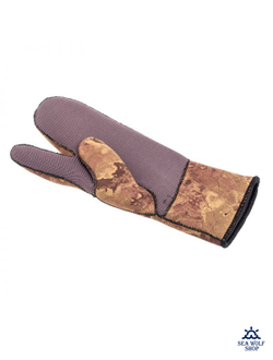 Рукавицы неопреновые 7мм Marlin NORD 3х-палые ОП oliva р.L