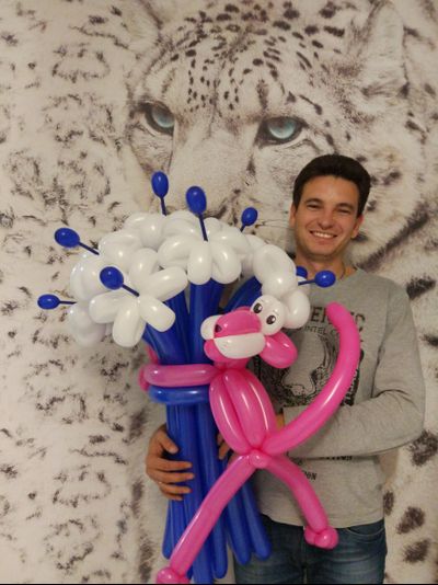 букет "розовая пантера"