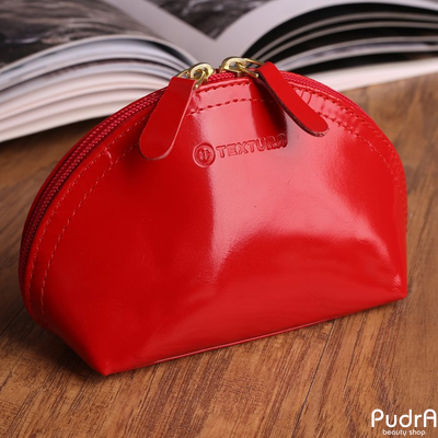 Косметичка простая, отдел на молнии, цвет алый