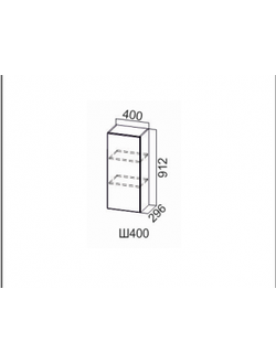 Шкаф навесной 400/912