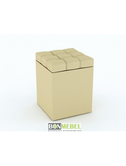 Пуф Квадро с ящиком Бежевый (Бонмебель)