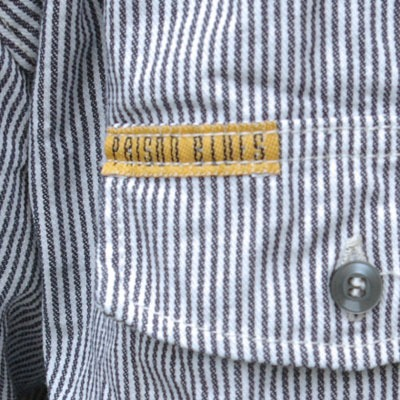 Рубашка Prison Blues® HICKORY WORK SHIRT [Пуговицы/Длинный рукав]