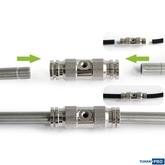 Фитинг Slip-Lock для одной форсунки концевой усиленный Ø3/8"