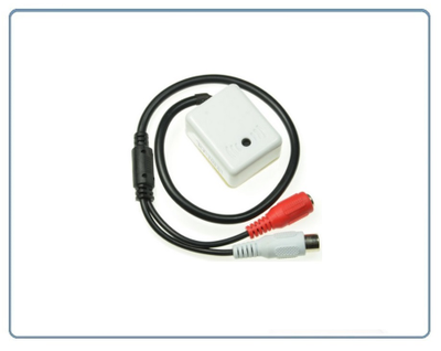 Высокочувствительный микрофон для систем видеонаблюдения, подключение IP видеокамер с аудио каналом. Уличное исполнение. (- 25 до +85 град.С)