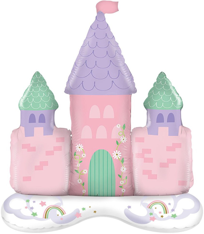 Шар 3D (34''/86 см) Фигура на подставке, Замок принцессы