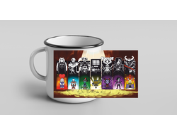 Кружка металлическая эмалированная Андертейл, Undertale №18