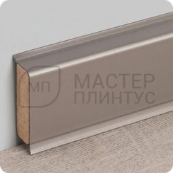 Напольный плинтус с мягким краем Dollken cubu flex life, высота 40 мм. толщина 11 мм. цвет бронза