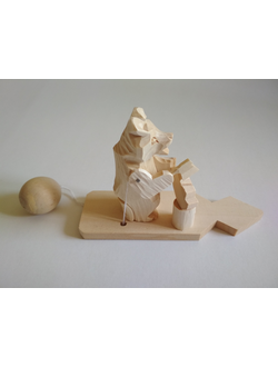 Богородская игрушка "Медведь с топором"