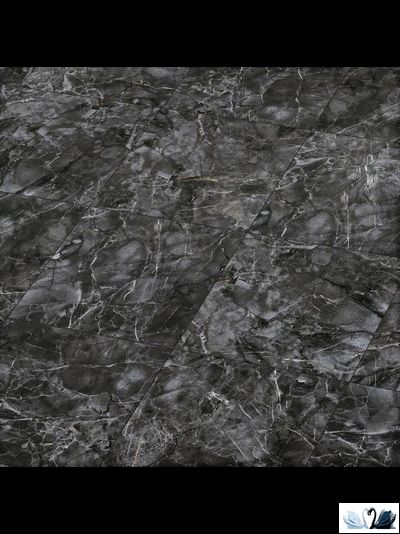 Керамогранит Гранитея Киреты Черный 60 х 60 см матовый мрамор