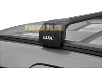 Багажная система БС6 LUX SCOUT черная на интегрированные рейлинги для Hyundai Palisade 2018-