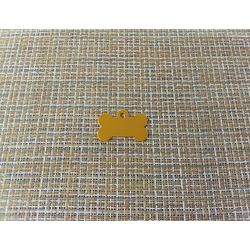 Подвеска кулон кость мини 32x21 мм золотистый