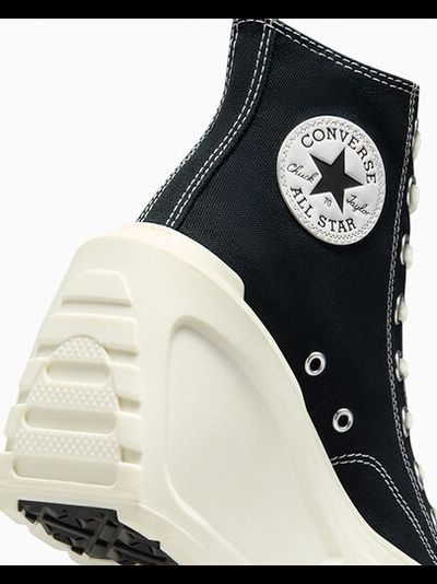 Кеды Converse Chuck 70 De Luxe Wedge Platform черные на каблуке A06478C