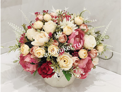 Купить в Москве/Композиция из искусственных цветов - Алия № М043