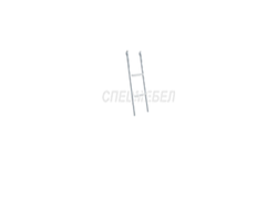 Лестница приставная, труба 20*20мм, 1350*350, цвет серый
