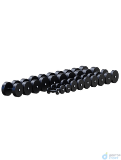 Гантельный ряд 2-40кг, 20 пар (шаг 2кг)