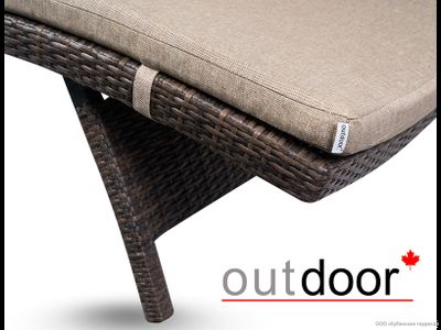 Шезлонг из ротанга OUTDOOR Палермо Коричневый