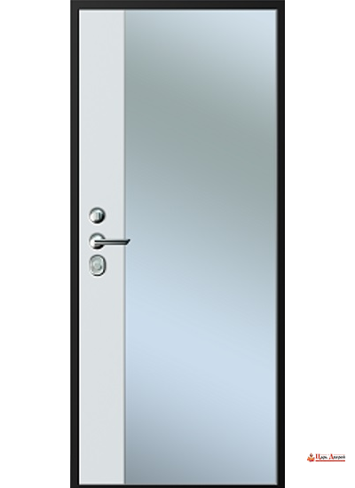С-202\21Z Черный букле\ 02 Black soft\ 21Z White soft Зеркало\ Г-3001 + Г-3211