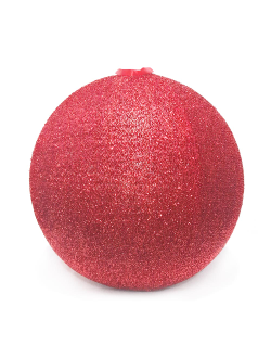 Шар тканевый с блестками, 60 см, красный