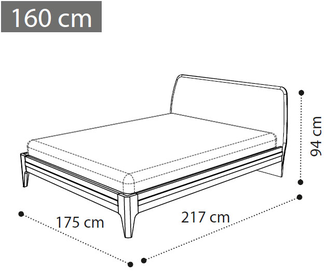 Кровать "Akademy" 160х200 см
