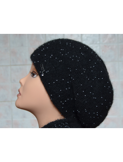chernyy-vyazanyy-beret-s-biserom-i-sharf-zhenskiy-italiya-kupit