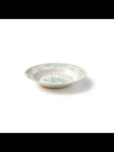 Тарелка глубокая 23,3 см, цвет декора шалфей