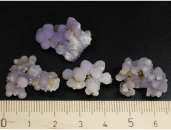 Халцедон фиолетовый виноградный, коллекционный образец в ассортименте, Индонезия (20-22 мм, 2-3 г) №28599