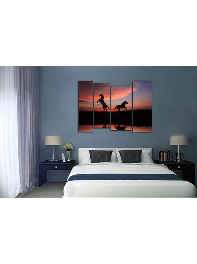 Модульная картина "Два коня"