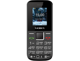 Мобильный телефон teXet TM-206 цвет черный, 2 500 мА·ч, microUSB 2.0