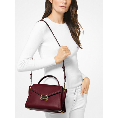Whitney medium sale leather satchel