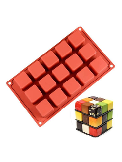 Силиконовая форма для муссовых десертов 17,5*16,5см, 4 ячейки купить в Калининграде