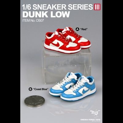 Кроссовки красные 1/6 (OS07A) -  Sneaker Series 3 - ONESIX-VERSE TOYS